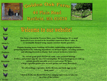 Tablet Screenshot of goldenoakfarm.us